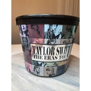 TAYLOR SWIFT THE ERAS TOUR MOVIE Collectible POPCORN BUCKET Damaged